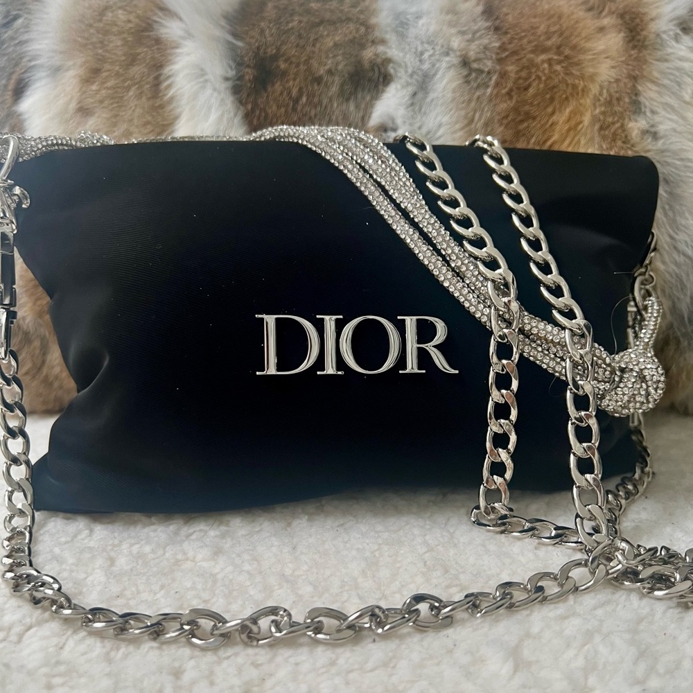 Dior Upcycled Beauty Bag With Removable Straps